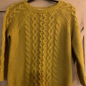 Mustard round neck sweater